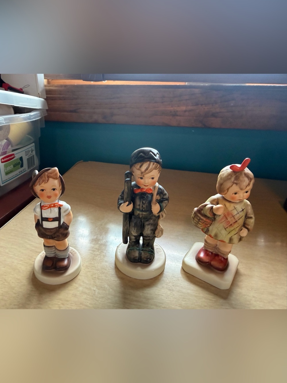 Hand-Painted Ceramic Figurine Set - Multicolor Decorative Home Accents